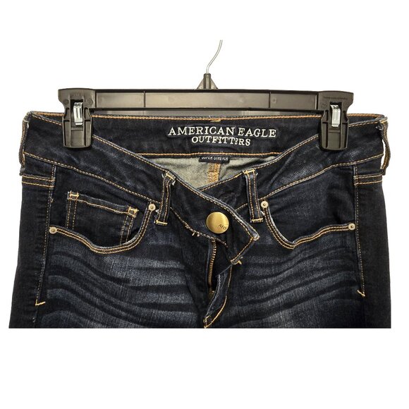 American Eagle Women's Size 8 Short Skinny Blue Jeans, Excellent Condition - Picture 7 of 8